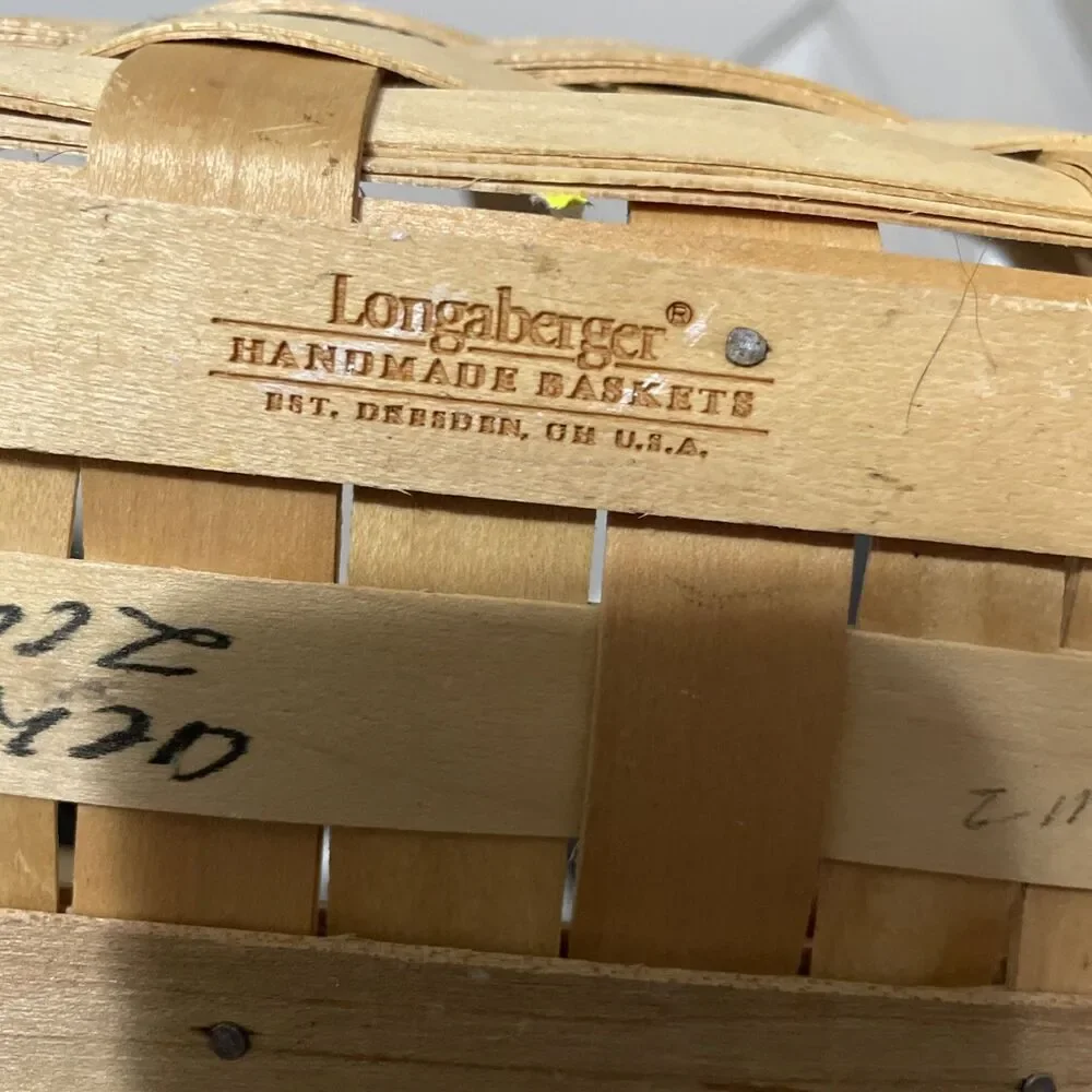 Flaw John Deere Small Longaberger Tractor Basket Handle Flaw